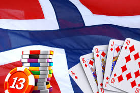 norsk flagg, straight flush i ruter og sjetonger